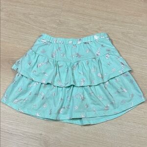 Jumping Beans Cartwheel Scooter Skort Aqua Skirt with Silver Mermaids 5 Girl’s